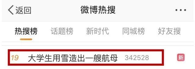 高校雪地双航母,哈尔滨一高校操场惊现双航母