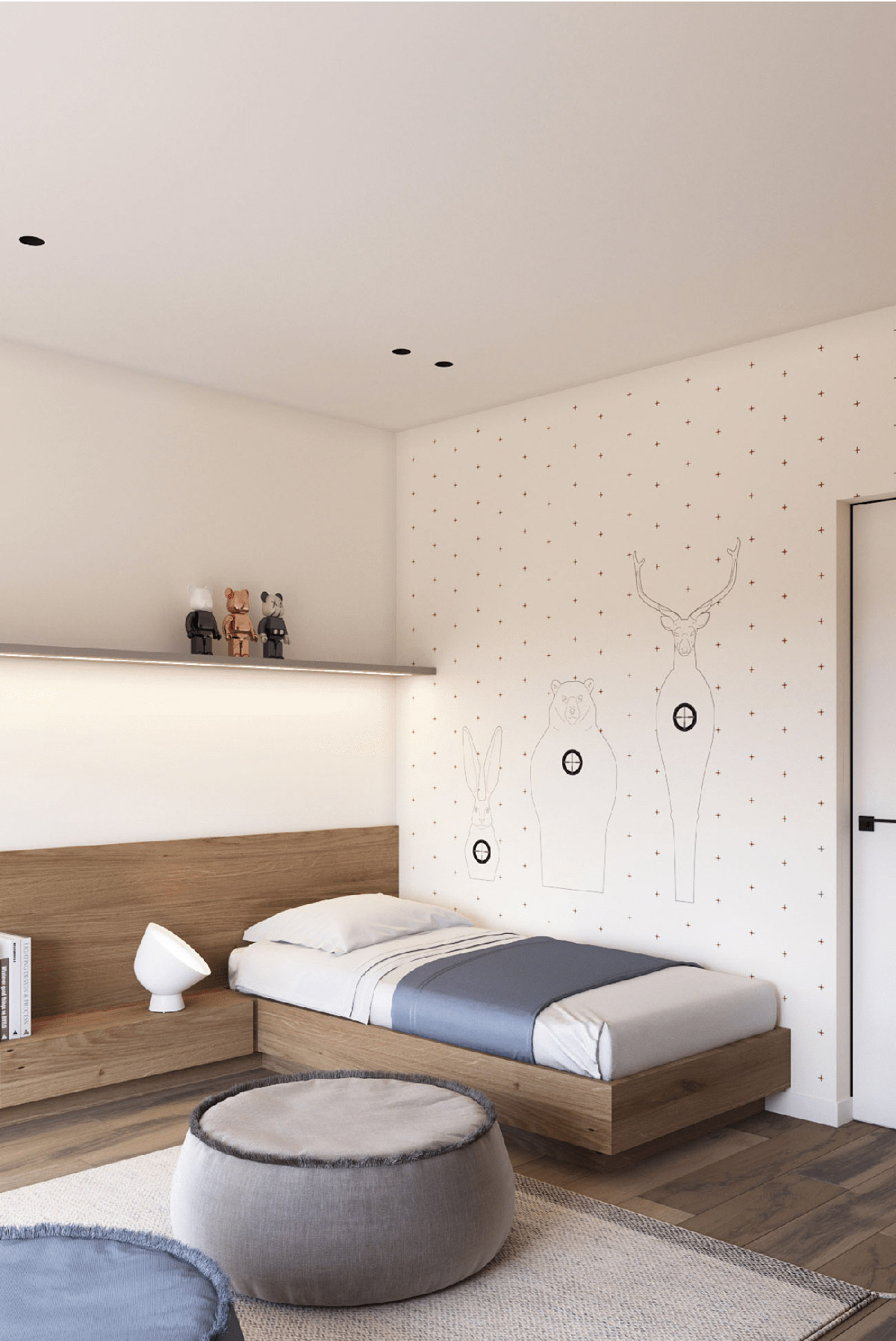 侘寂风屋顶原木设计,原木侘寂风住宅设计