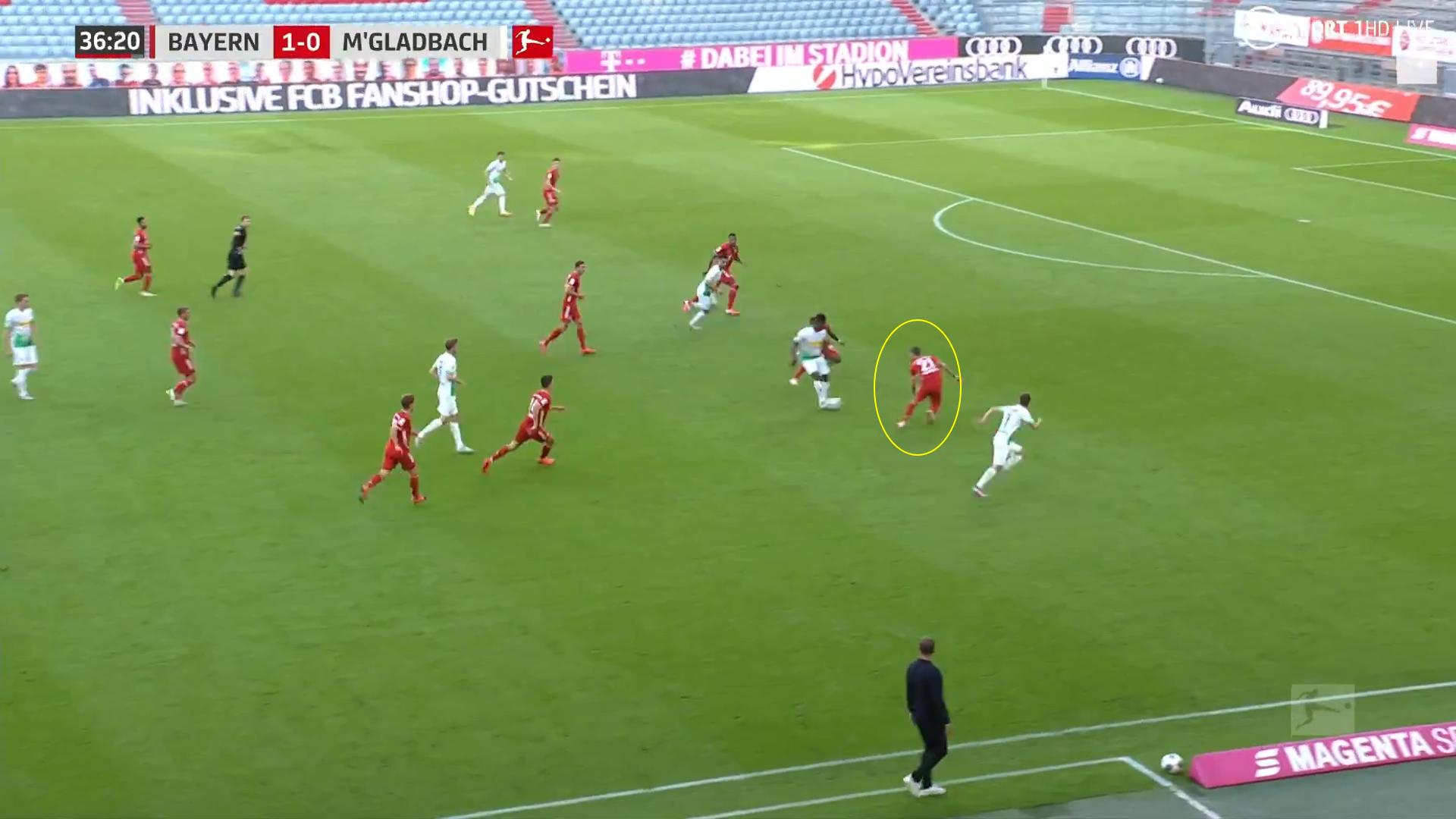 拜仁防线实战视频,拜仁两翼齐飞阵型战术图