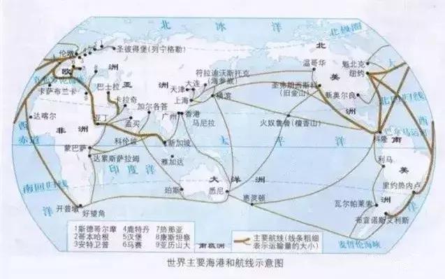 世界十大港口分布图,世界十大港口最新排名统计图