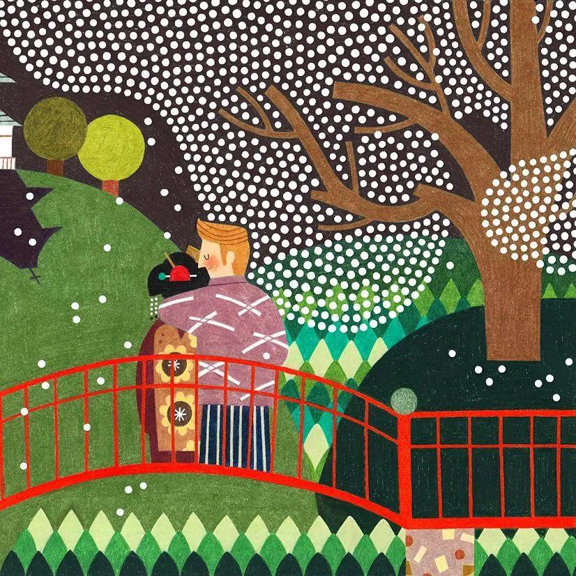 韩国插画师ensee作品,韩国插画师ae