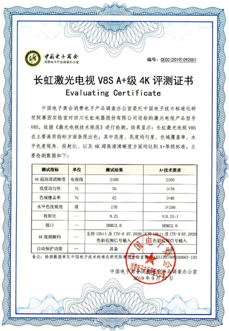 长虹激光电视v8s和x6u对比,长虹激光电视V7评测