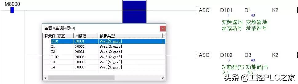 三菱plc编程实例简单电梯,三菱plc与台达变频器485通讯程序