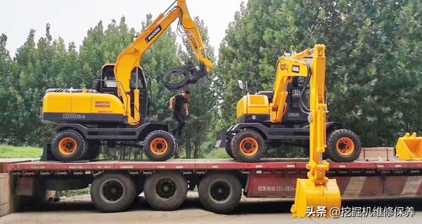 轮式挖掘机的缺点,嘉禾全液压轮式挖掘机