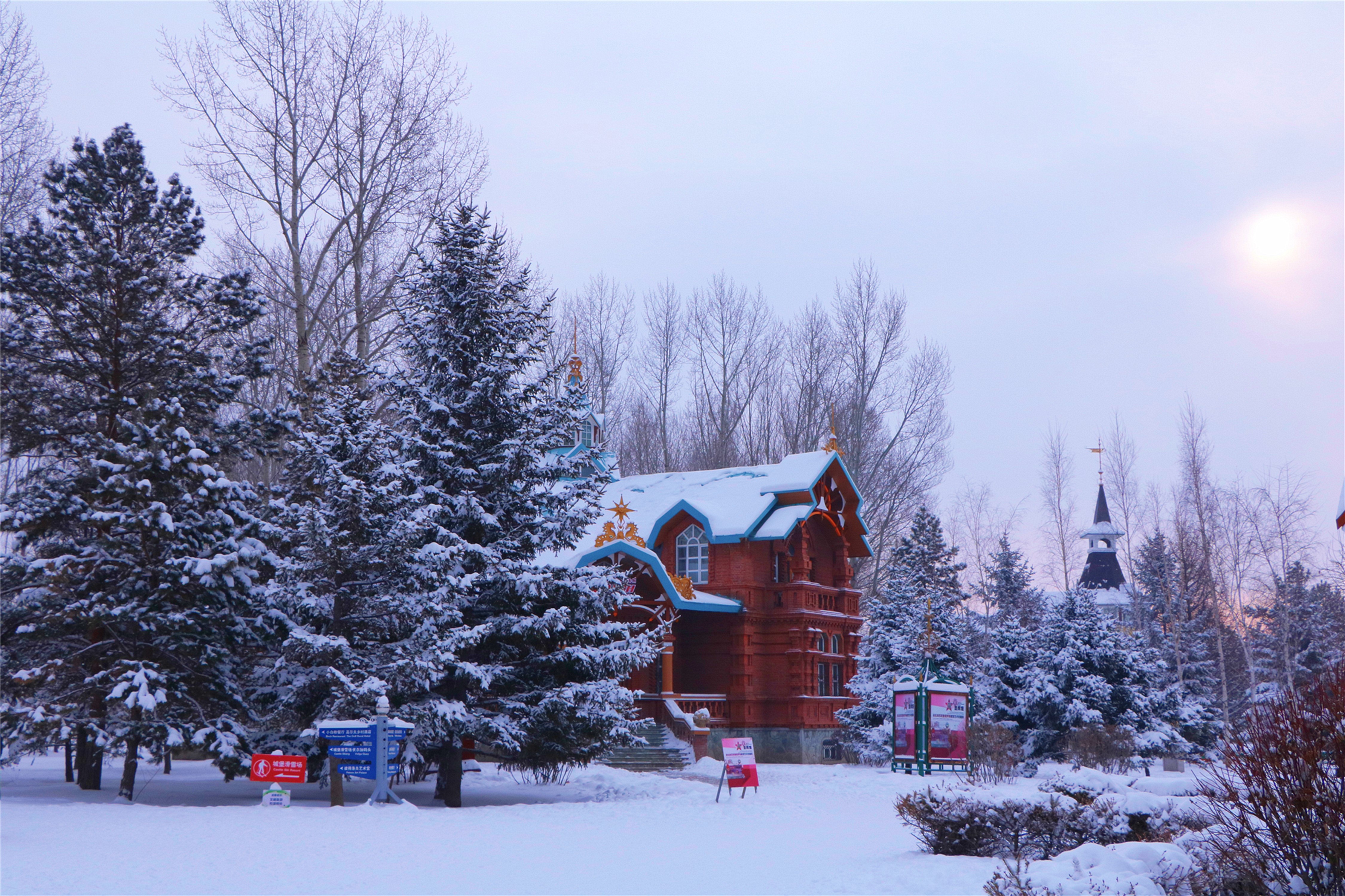 伏尔加庄园和俄罗斯风情小镇,伏尔加庄园浪漫的俄式冬季