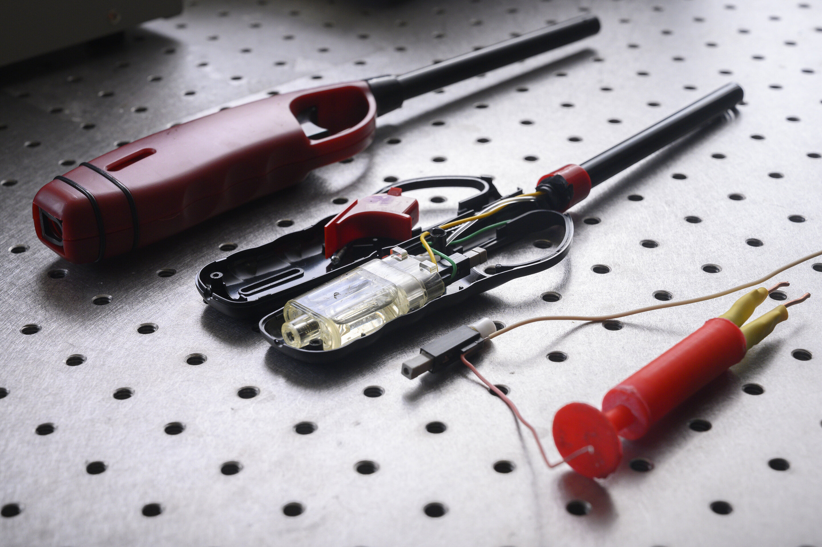 打火机改造高温喷火器,打火机改造电穿孔器