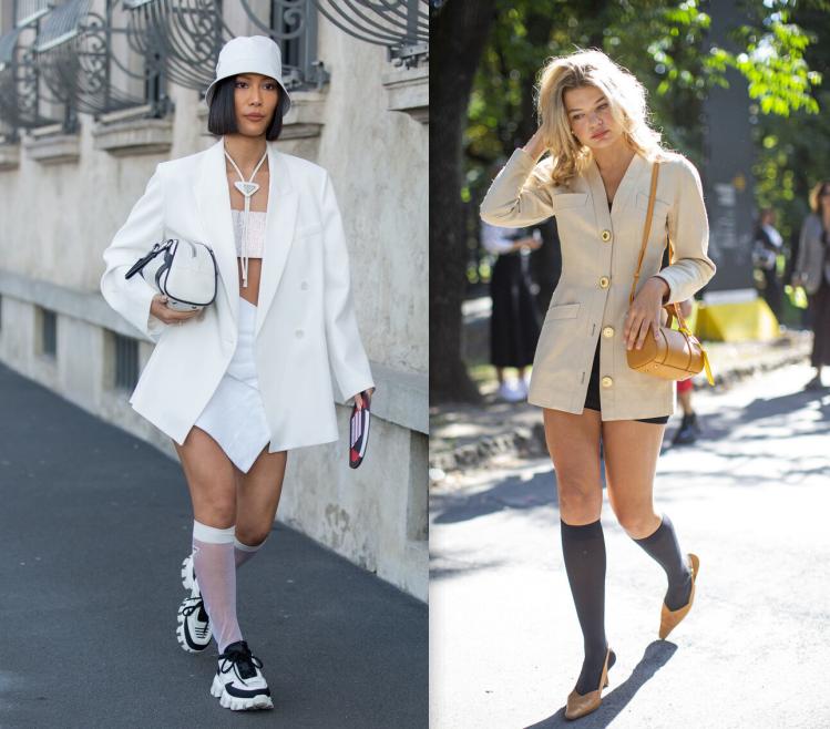 冬款穿裙子的袜子搭配,今年穿裙子流行的袜子穿搭