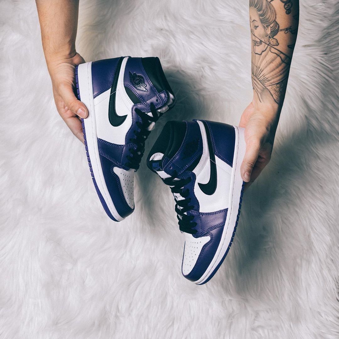 aj1白黑红兔八哥,aj1白紫鸳鸯