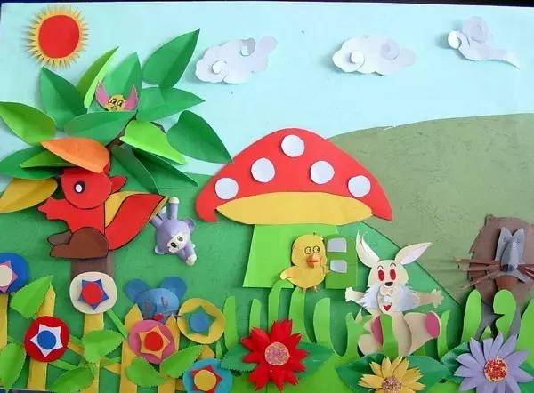 幼儿园墙面环创风格小清新,幼儿园环创可爱墙面布置简单大气