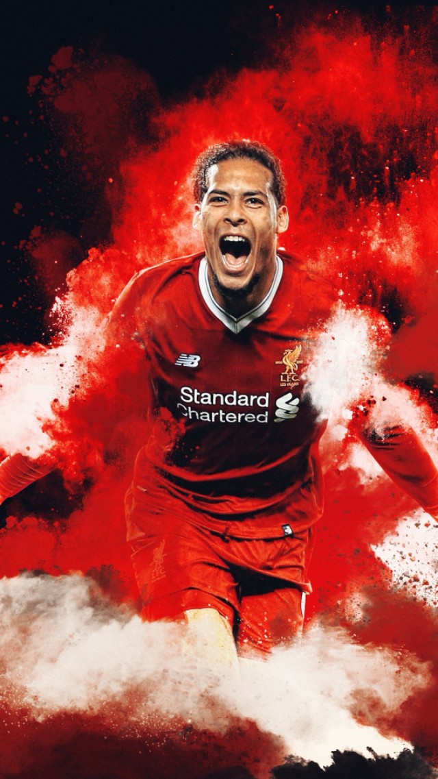 范戴克壁纸足球,足球最强防守后卫范戴克