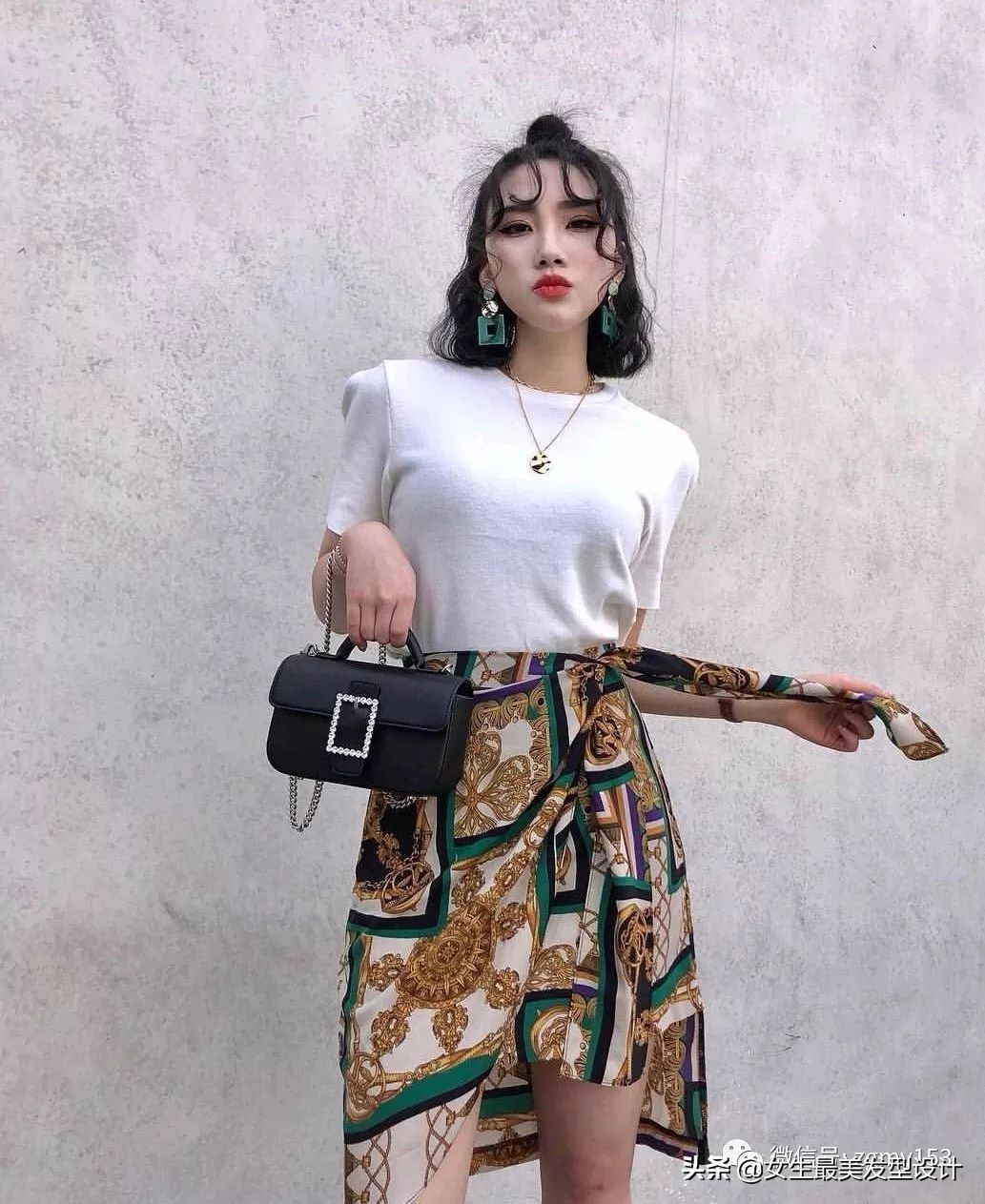 齐肩短发100种造型,冷茶色齐肩短发发型