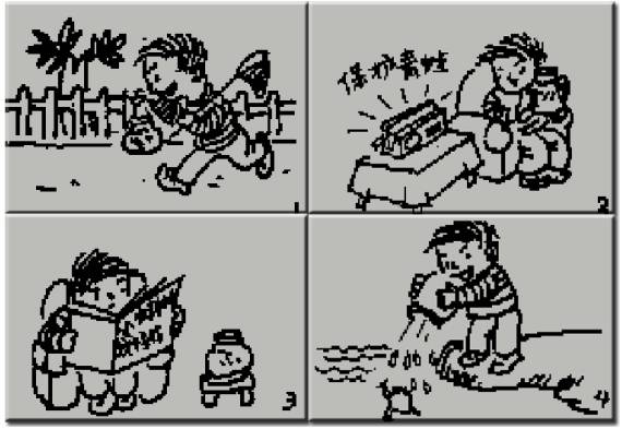 二年级看图写话大扫除200字怎么写,二年级看图写话拔河比赛作文200字