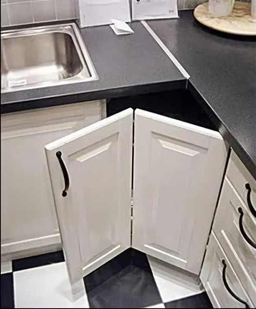 转角柜进深很深怎么合理利用空间,最实用的地柜设计