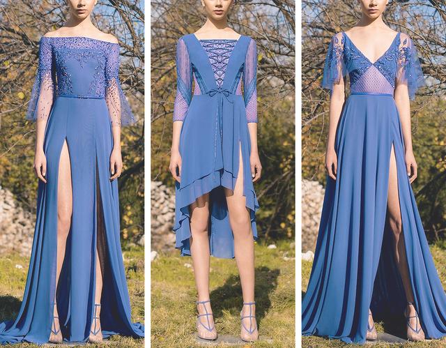 georgeshobeika鹅黄,georgeshobeika2019秋冬高定裙装