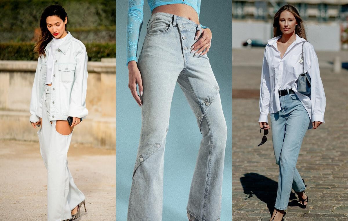 高腰水洗牛仔裤港风复古,复古原宿风牛仔裤