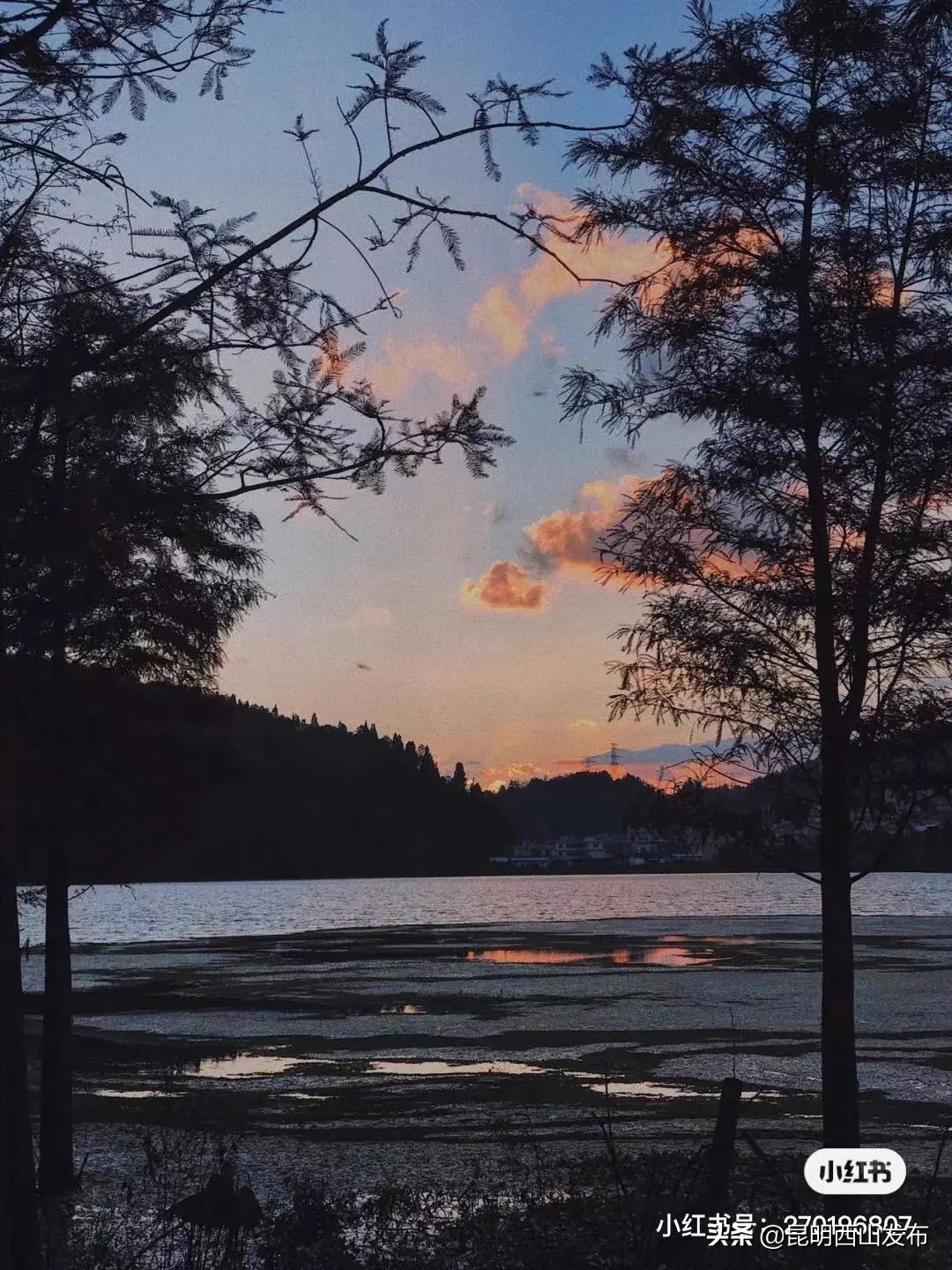 西山景区绝美日落,西山看夜景最美的地方