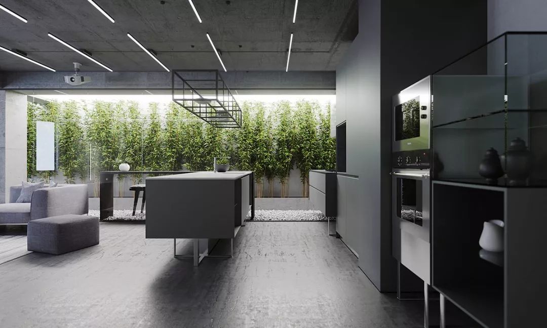 时尚灰内饰,现代风灰色装修内饰设计