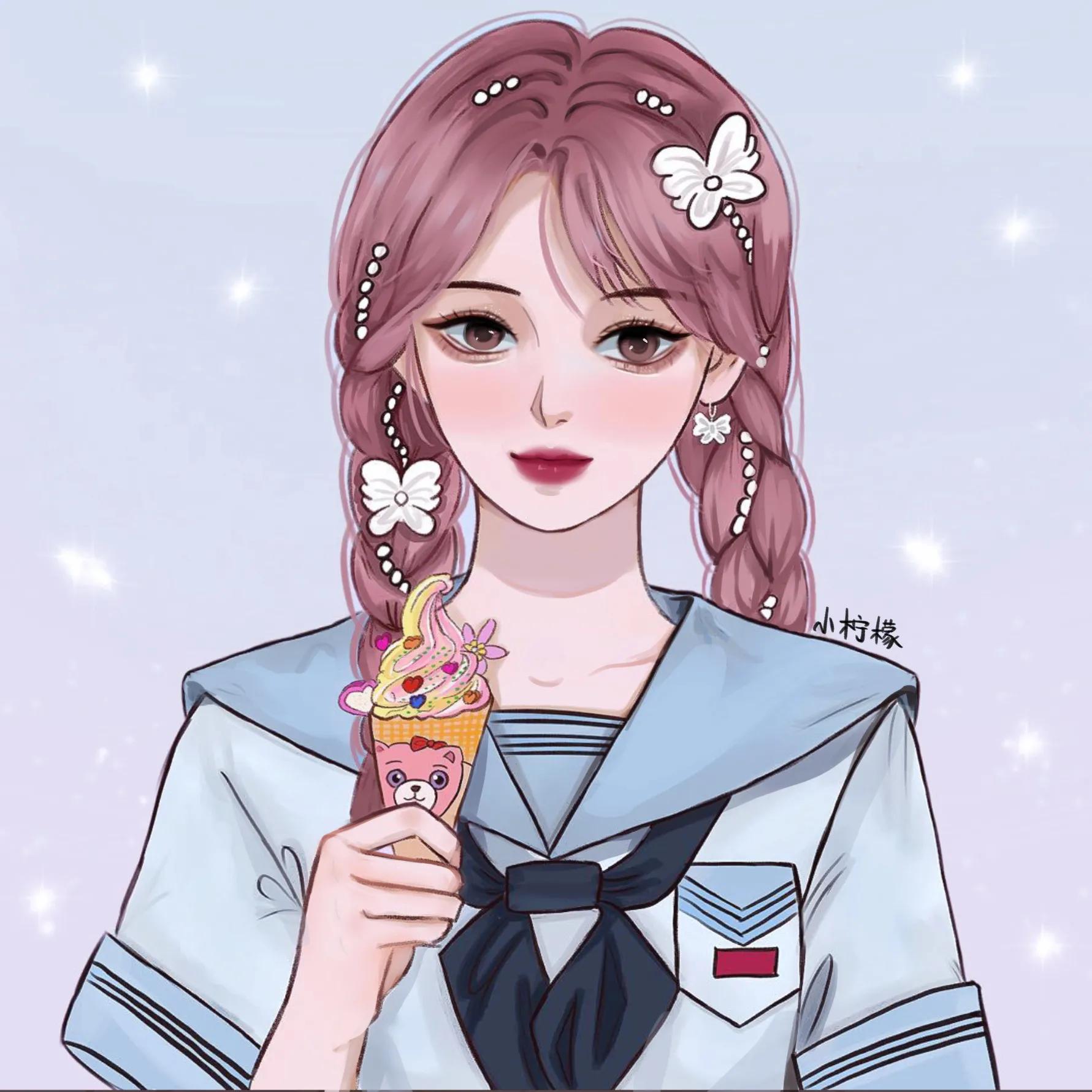 卡通头像可爱呆萌动漫人物q版,微信头像卡通可爱女生唯美动漫