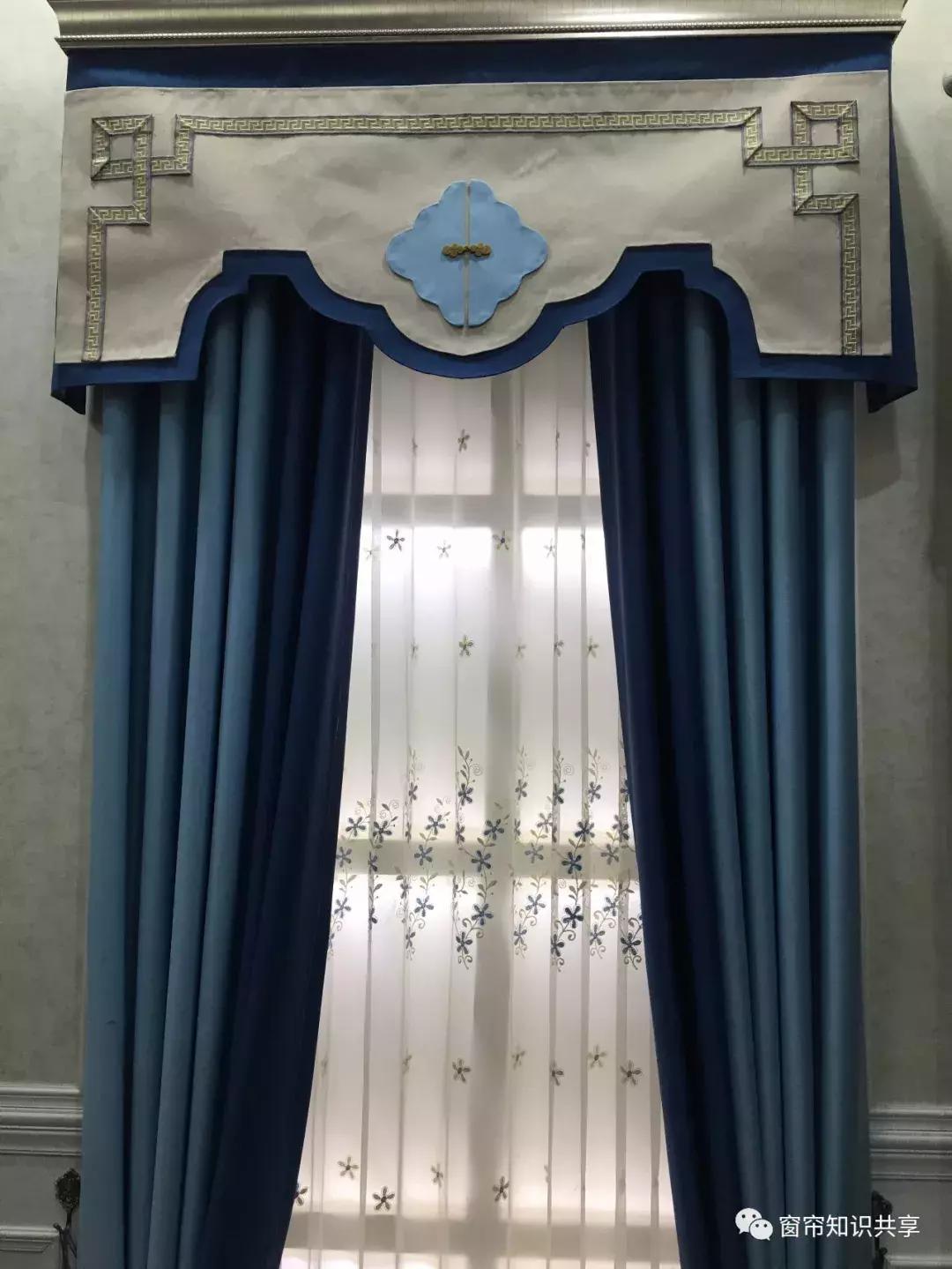 新中式25公分的帘头造型,新中式帘头尺寸