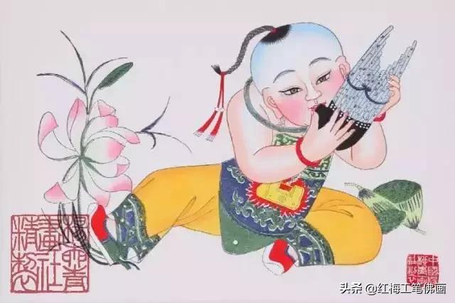 民俗创意年画大全,年份年画简单又好看