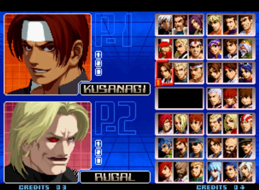 街机游戏机所有拳皇隐藏角色,街机游戏拳皇全明星