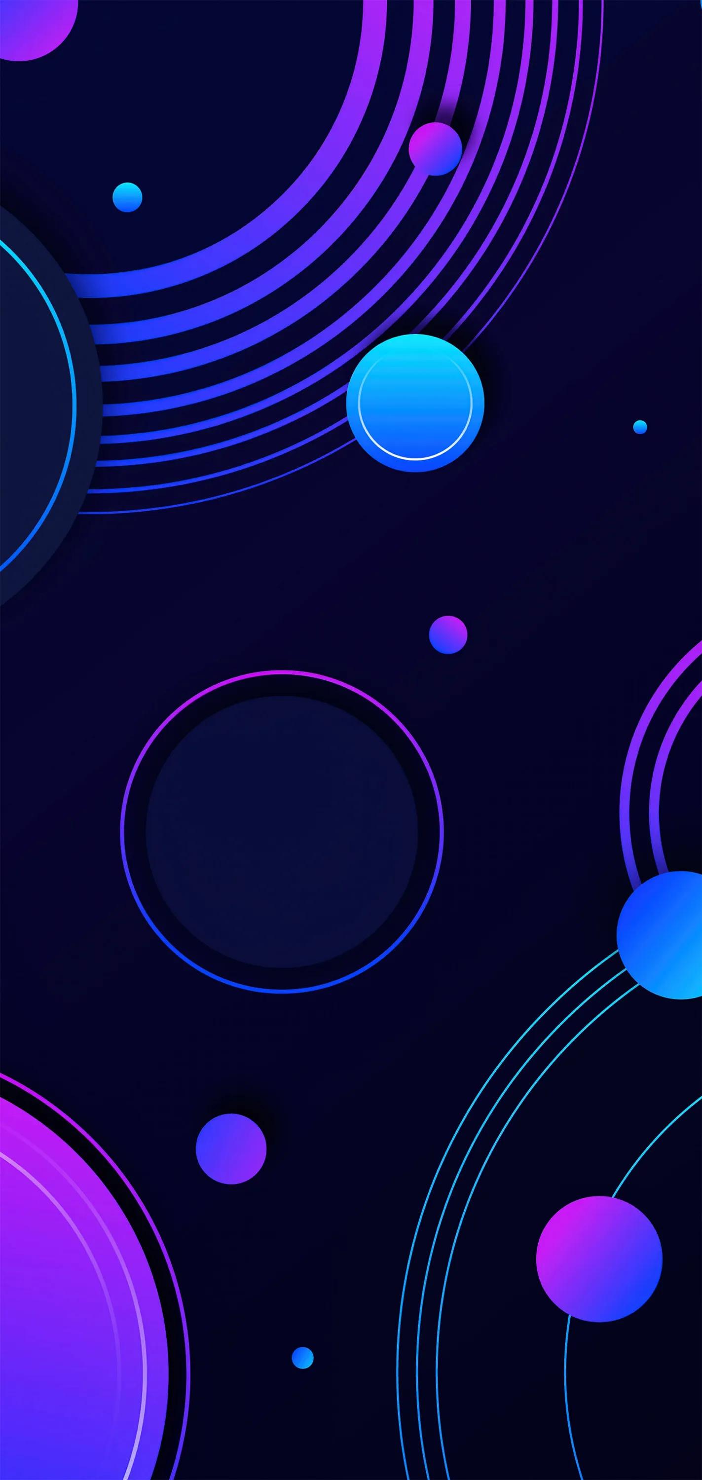 黑白圆形壁纸高清大图,创意炫彩手机壁纸