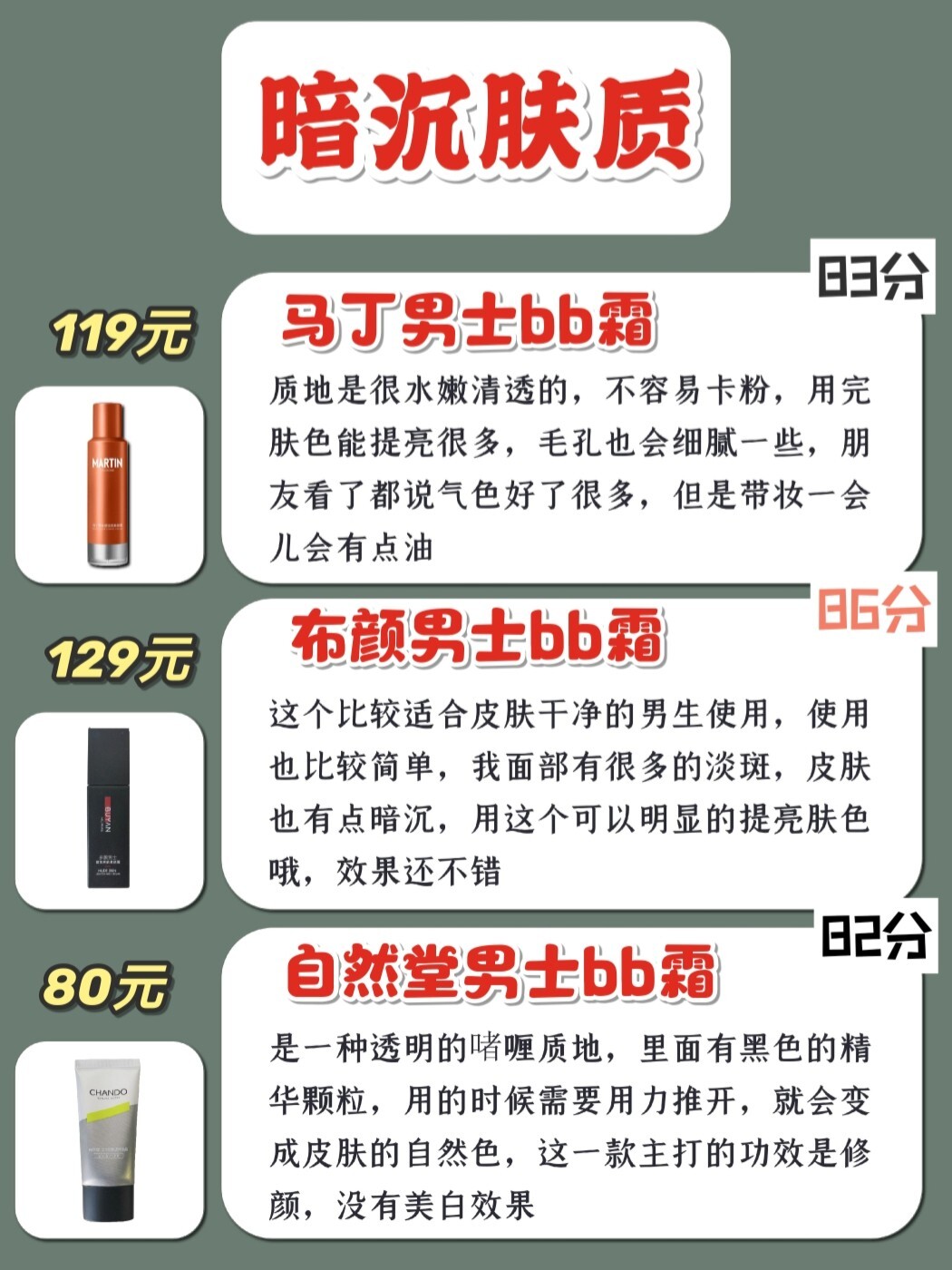 男士BB霜推荐,男士最自然的bb霜