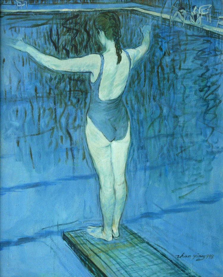 柠檬汁氤在水中　角落里美人如茵——画家赵鹰的写意油画