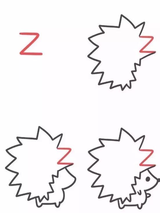 26个字母趣味简笔画动物,26个英文字母趣味简笔画