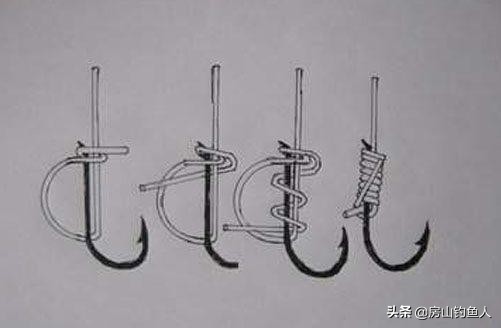 既简单又牢固的绑鱼钩方法,五种常用鱼钩的绑法总有一种适合