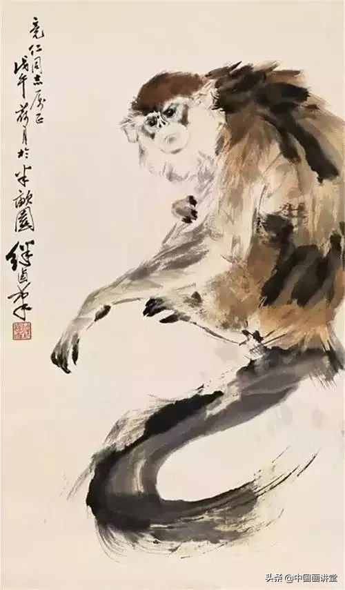 国画猴子画法,国画猴子教学