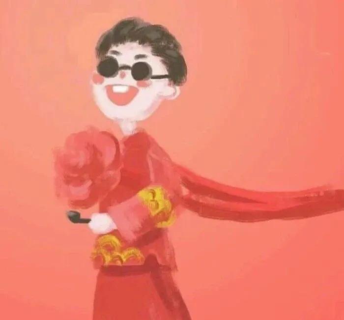 招财进宝情侣头像一男一女,招财进宝情侣头像分开的两张