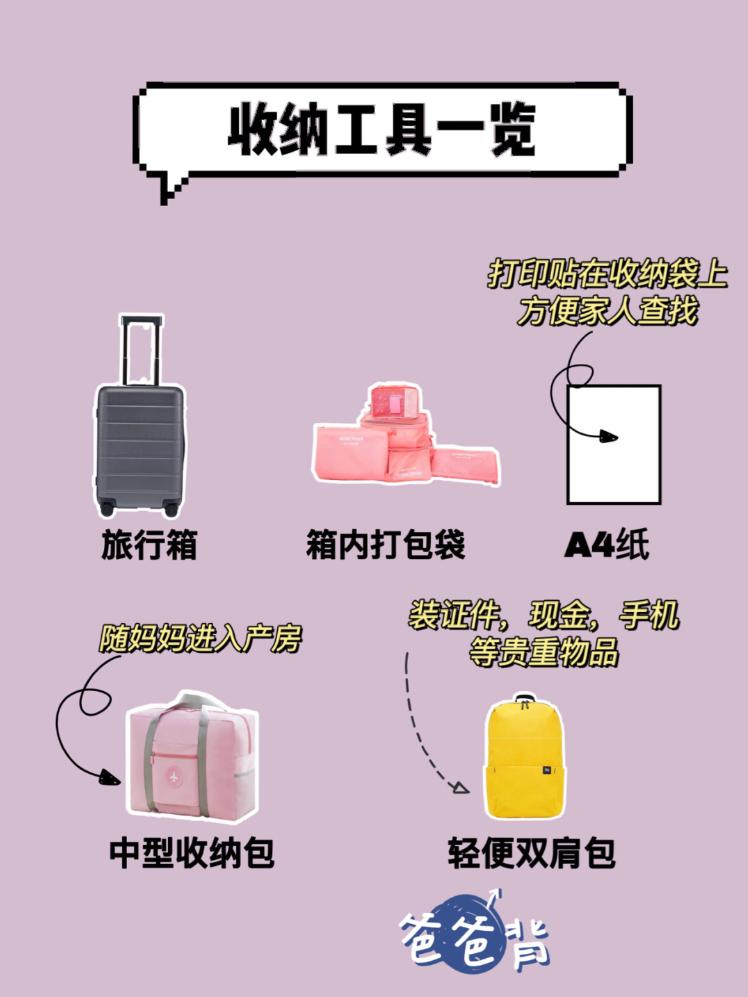 超清晰无鸡肋「待产包」清单，需要的直接打印吧