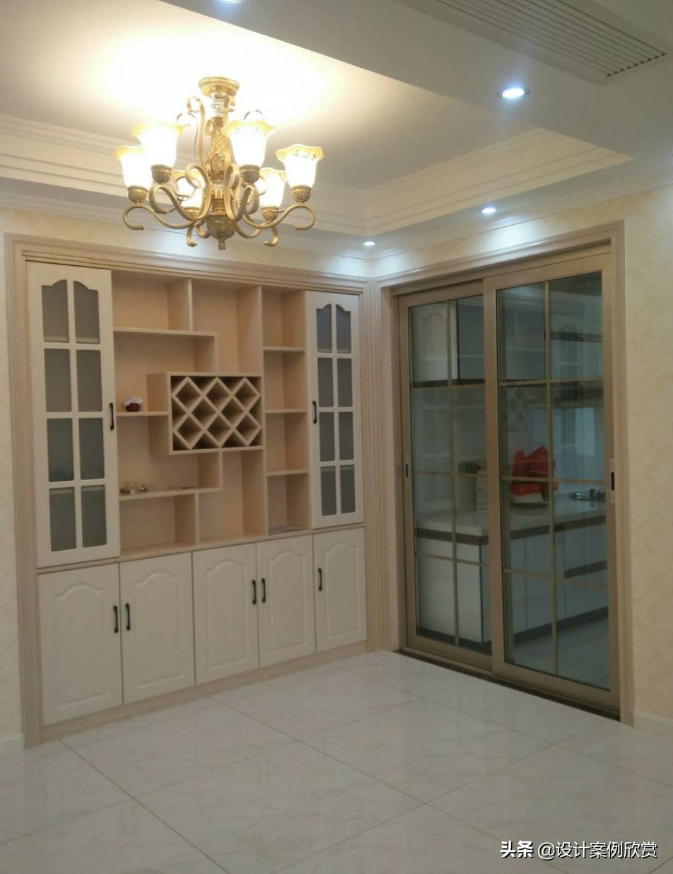 现代简约餐厅酒柜装修效果图大全,2021餐厅酒柜装修效果图