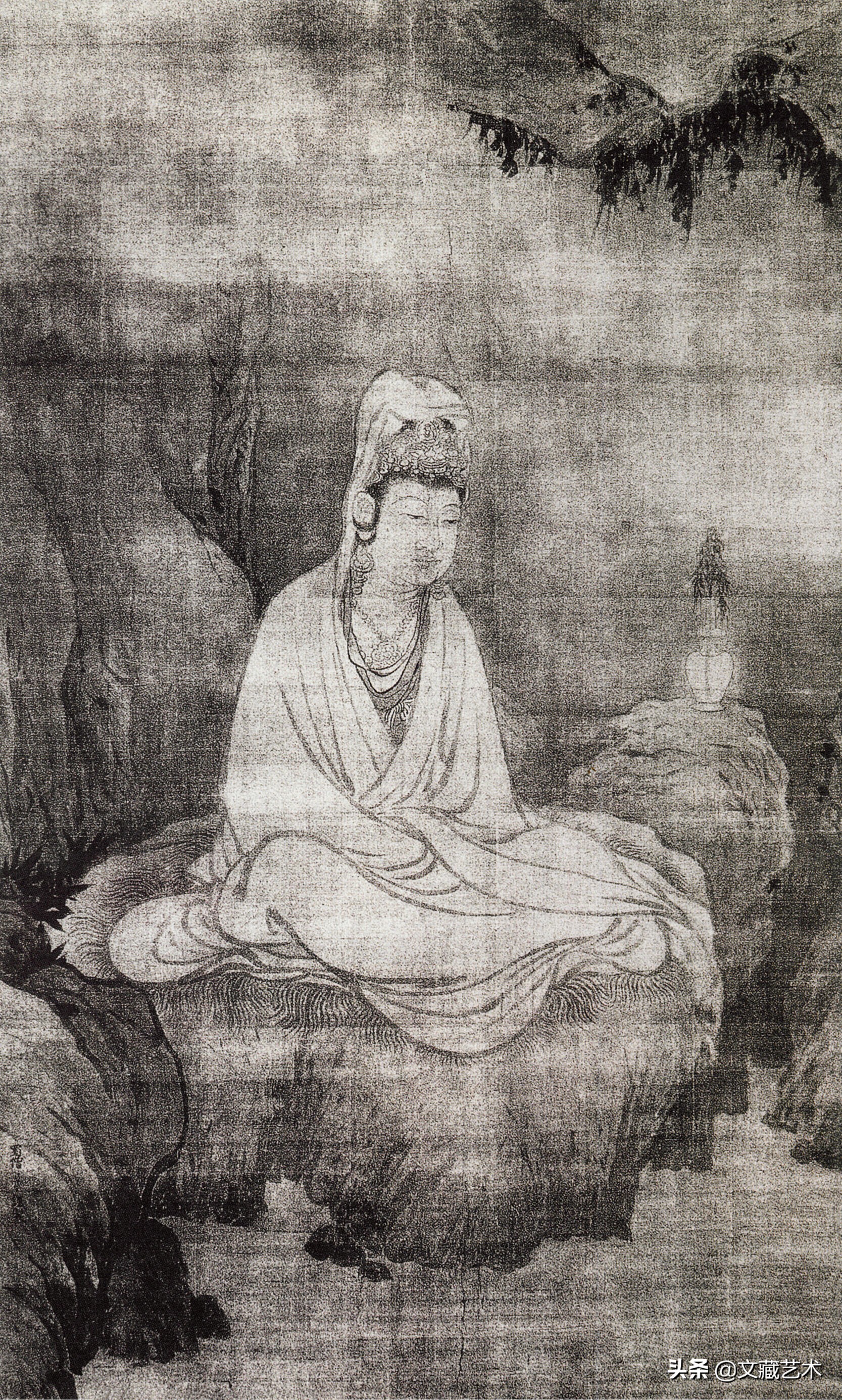 被日本当做国宝的宋朝和尚的画,南宋佚名的僧人画