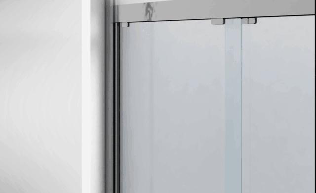 淋浴房玻璃粘胶怎么去除,门道钛镁合金淋浴房