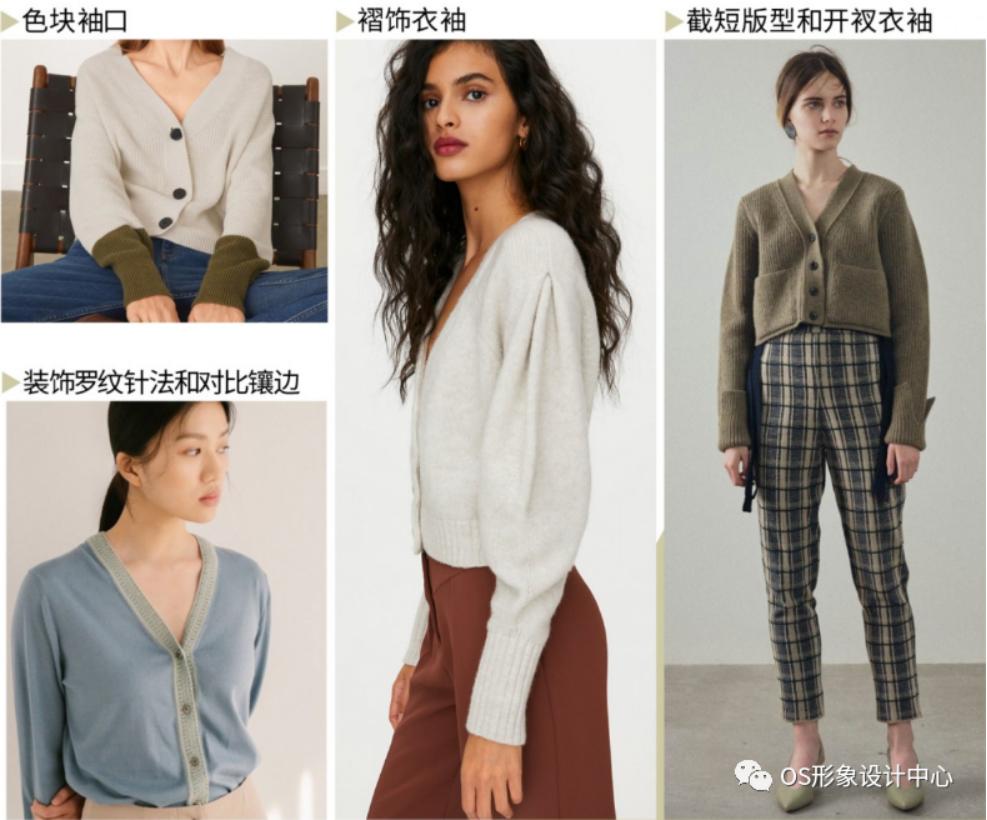 针织衫v字领上衣长袖,针织衫开衫v领圆领哪个显气质