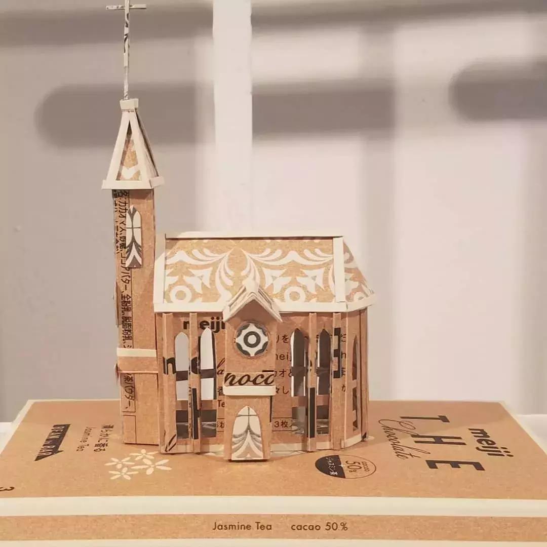 泡面武士，咖啡火车！日本空箱职人将废纸盒玩儿出了新花样