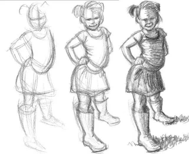 脸部线稿基础画法,线稿结构图怎么画