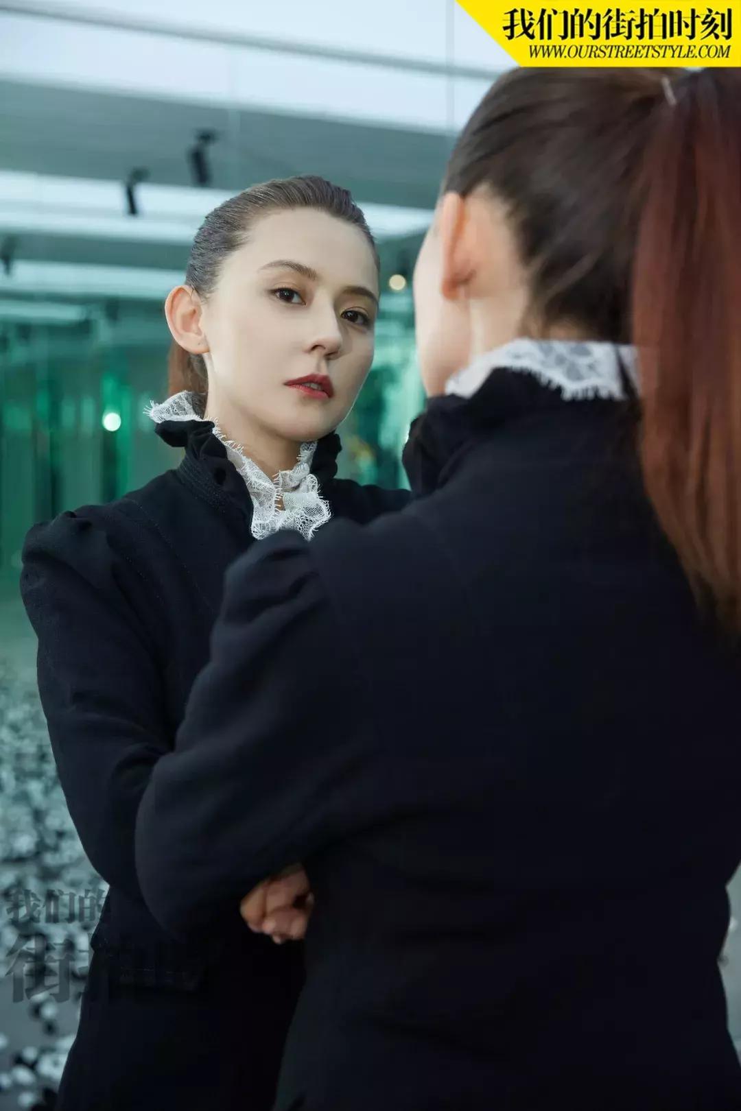 谭松韵张新成同款衣服,热依扎新剧同款黑色衣服