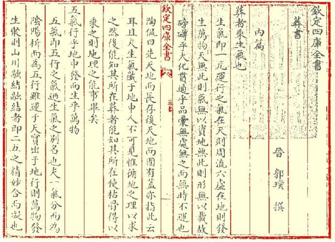 郭璞葬书全文白话详解,郭璞葬经