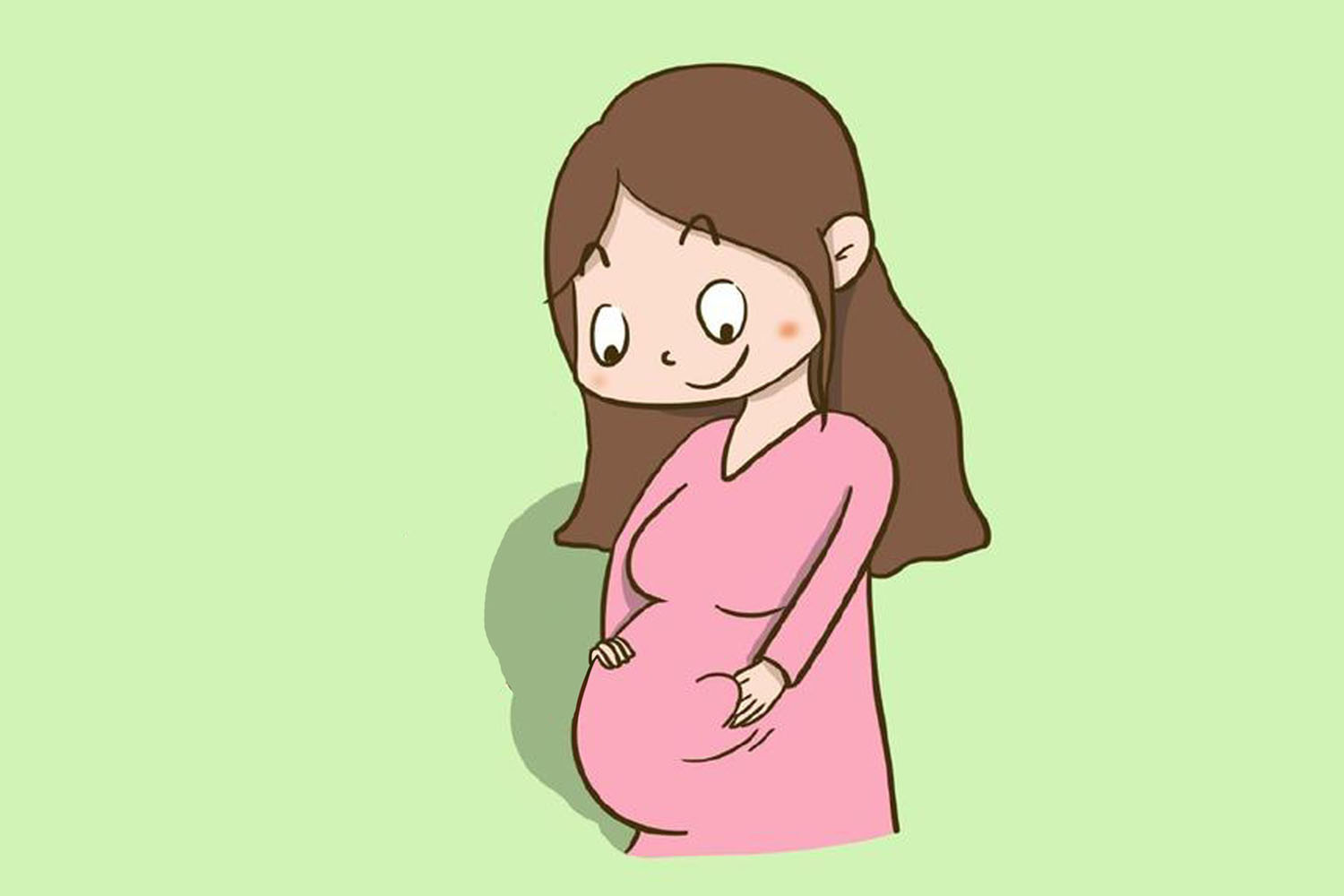 怀孕后肚子被挤成什么样了,怀孕挤压内脏变化对比图