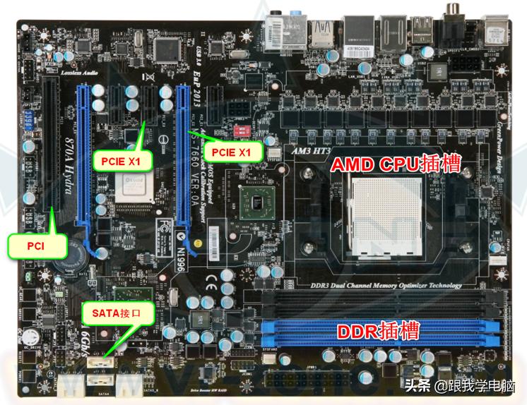 学习主板维修与组装，首先必须了解主板接口，这样动手时不会出错