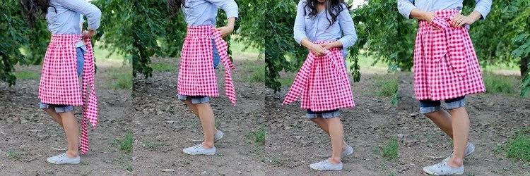 围裙的各种改造方法,多种围裙款式制作方便简单又有趣