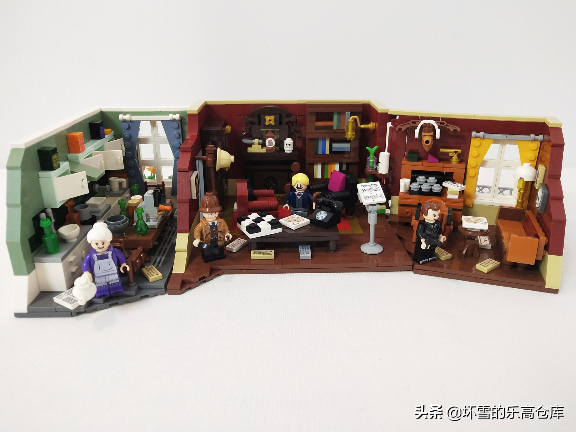 积木福尔摩斯贝克街,积木名侦探柯南拼装