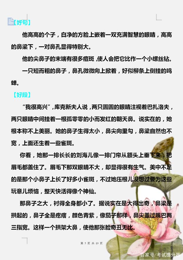 语文积累好词好句好段书单素材,如何写好词好句最好看