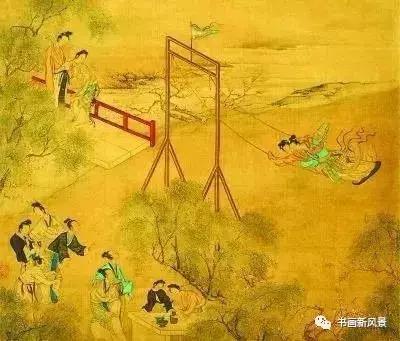 国画里的清明,清明时节传统习俗的画