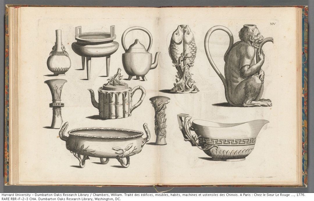 1757年版《中国建筑、家俱、服饰、机械和器皿之设计》插图欣赏