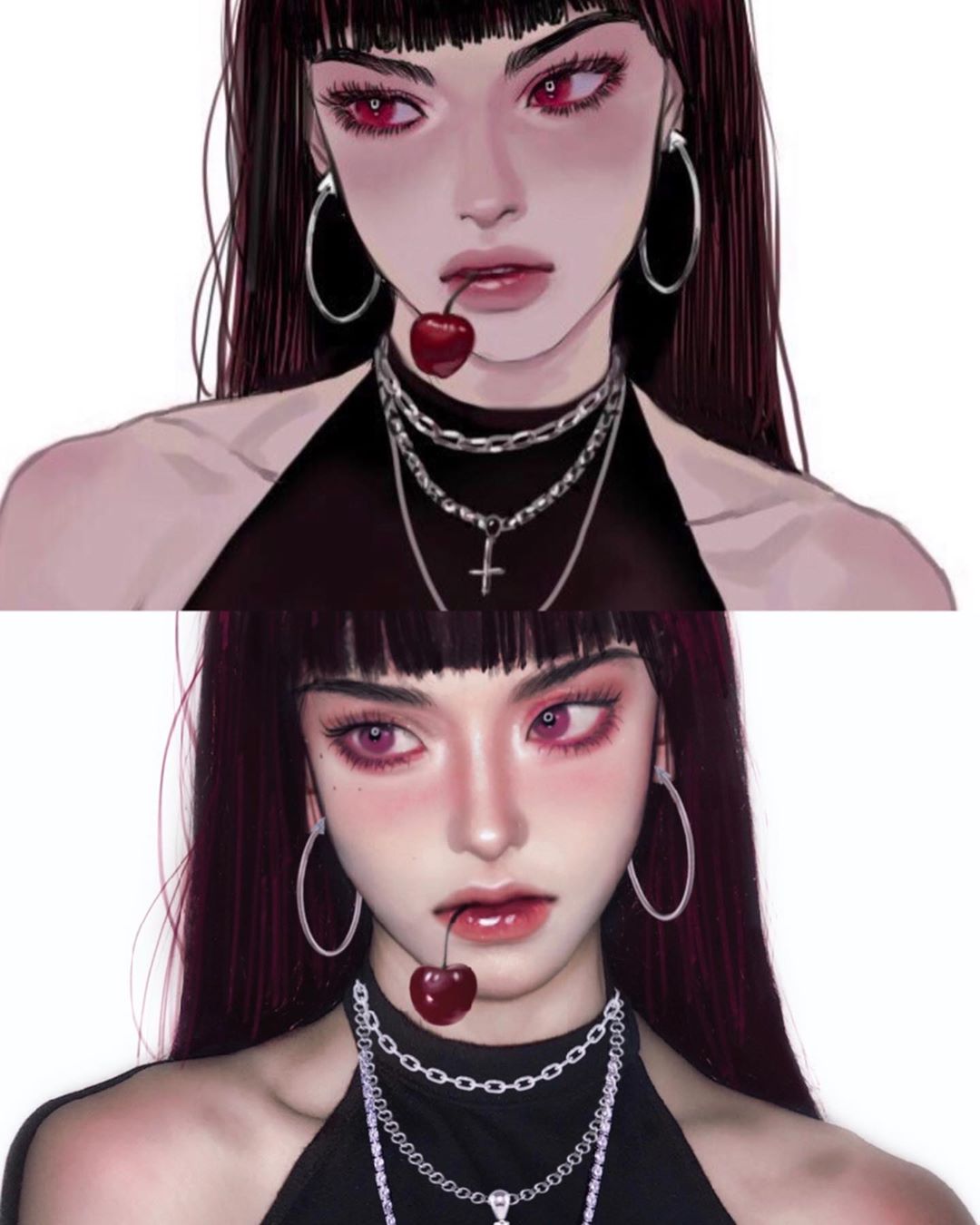 漫画脸cos仿妆超美博主,漫画感cos妆