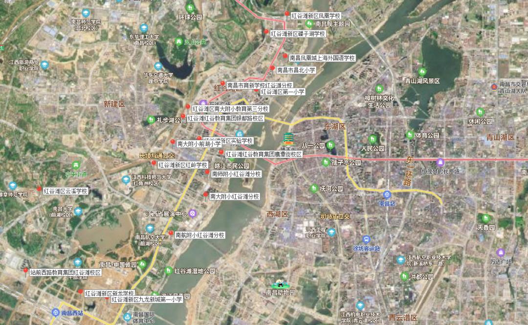 南昌红谷滩新区有哪些学校,南昌市红谷滩区有哪些中小学